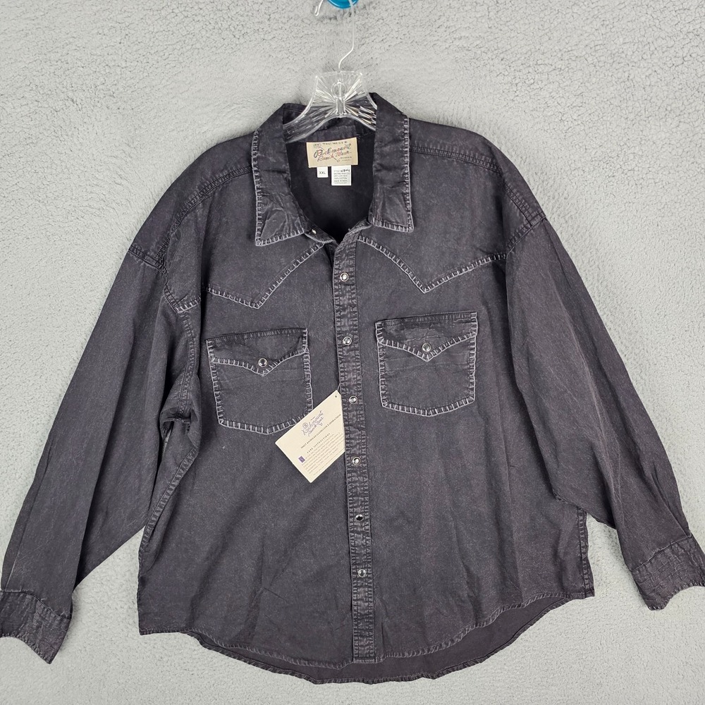 Rockmount Ranch Wear Western Shirt Mens 2XL Pockets Collared Snap 6804